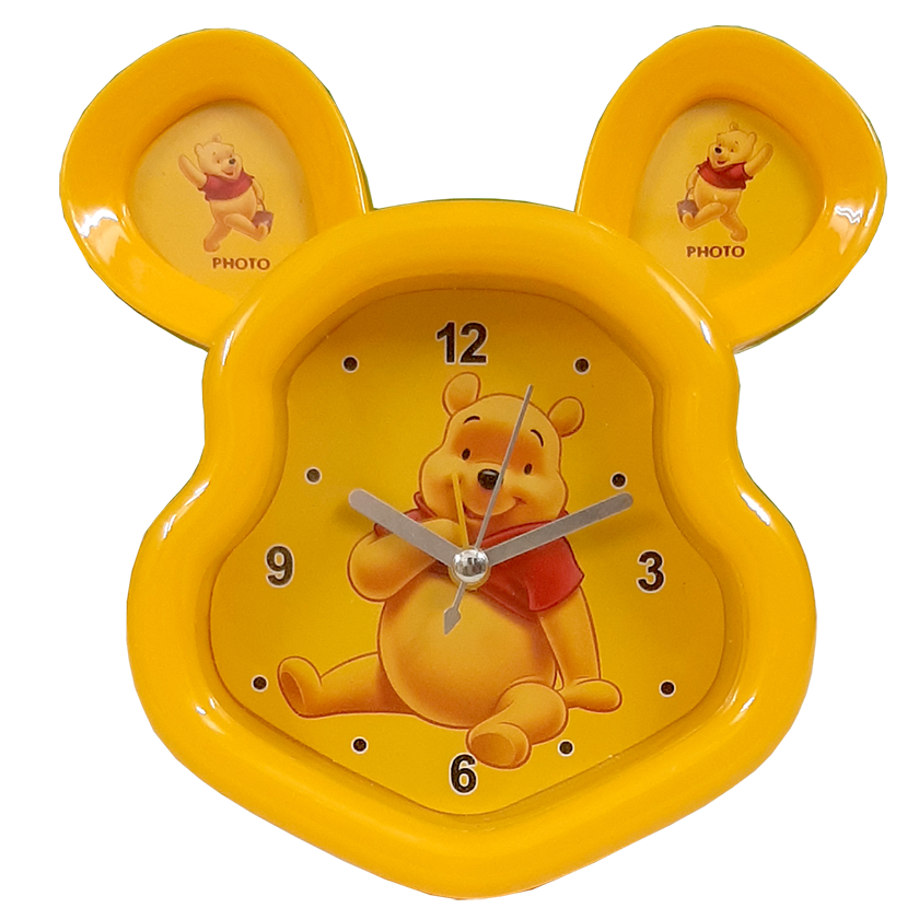 Cartoon Character Pooh Table Alarm Clock with Photo Frame (Best Birthday Gift Returns) | Buy Alarm Clocks | Cartoon Character Pooh Table Alarm Clock with Photo Frame (Best Birthday Gift Returns) | Buy Alarm Clocks |